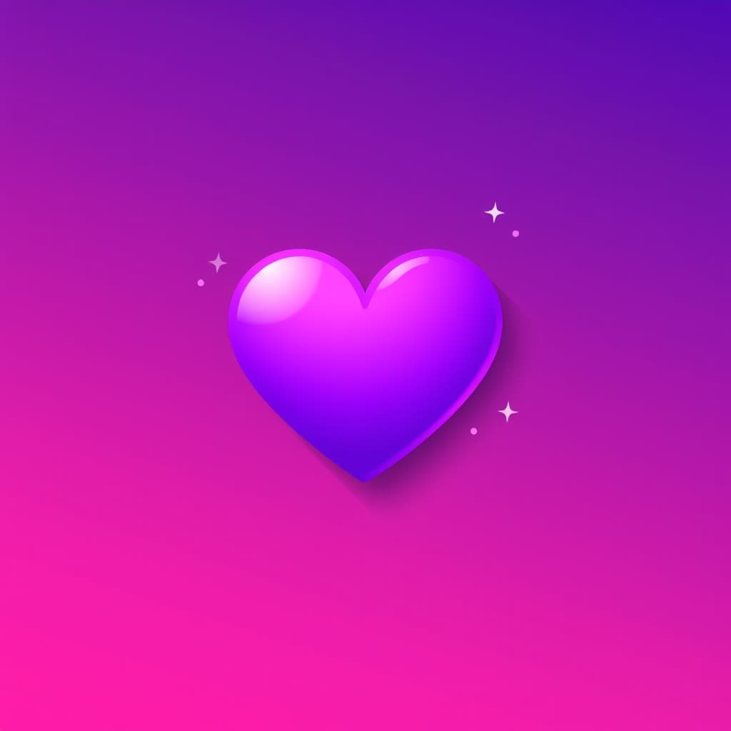 What does a purple heart emoji mean? 💜
